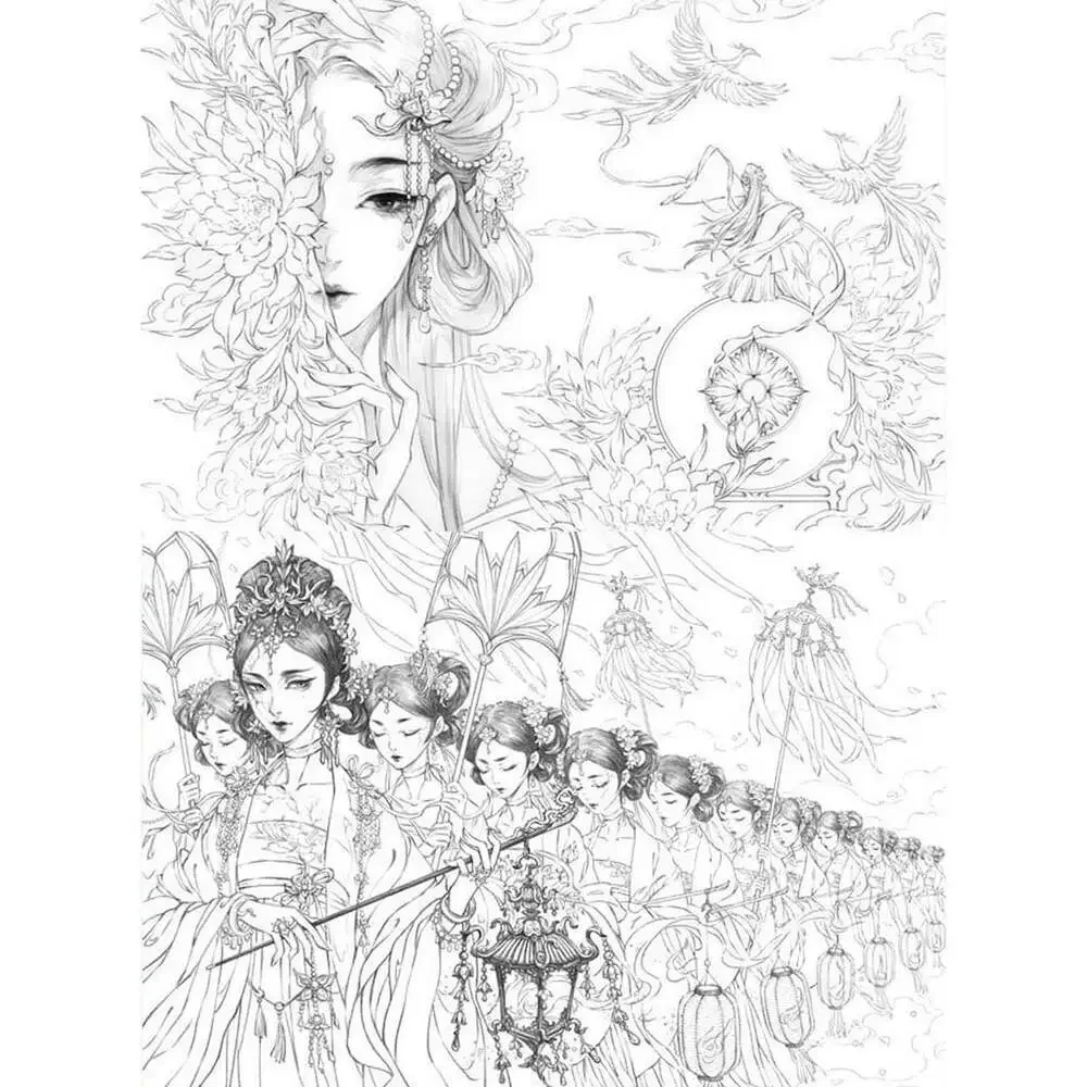 Us seller Colorful Time Coloring Book by Gu Ge Li FAST SHIPPING US seller
